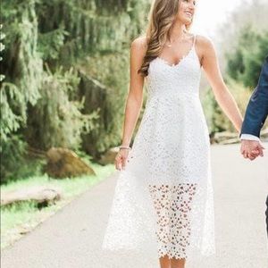 ASTR the Label lace midi dress